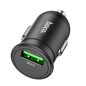 Авто-зарядка Hoco Z43 Mighty (QC3.0) [Black]